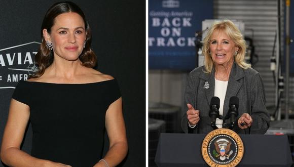 Jennifer Garner y Jill Biden estarán juntas el próximo fin de semana. (Foto: Mandel Ngan / Jean-Baptiste Lacroix / AFP)