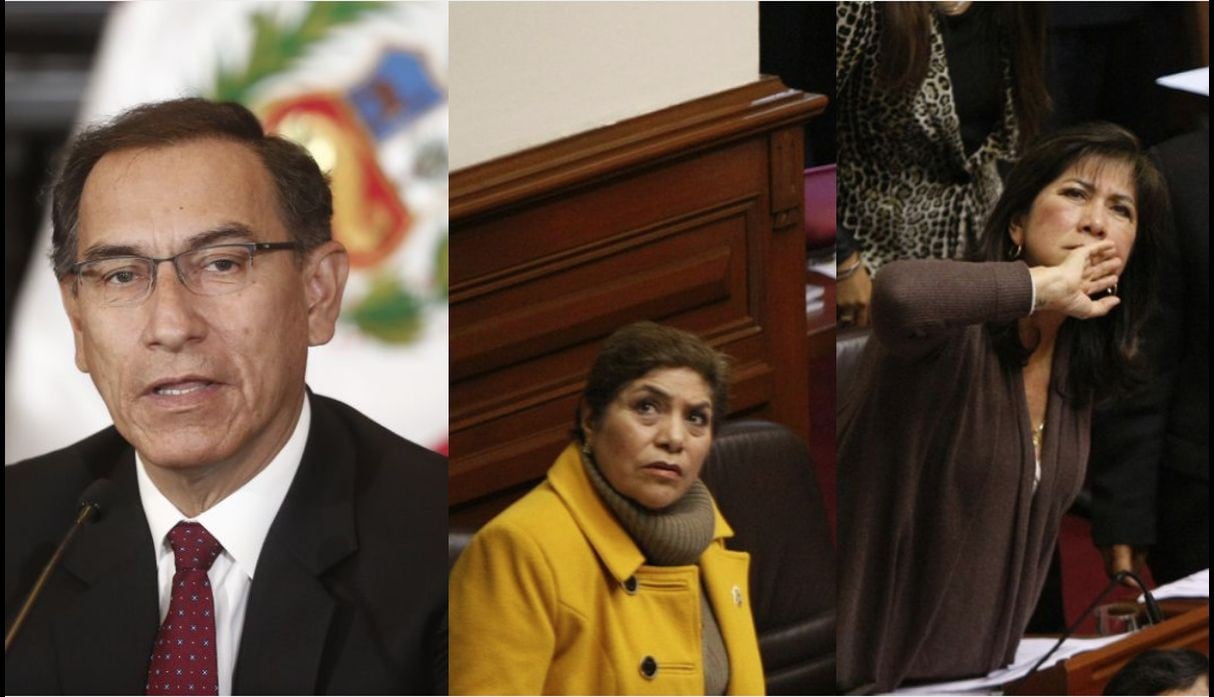 Martín Vizcarra, Luz Salgado y Martha Chávez