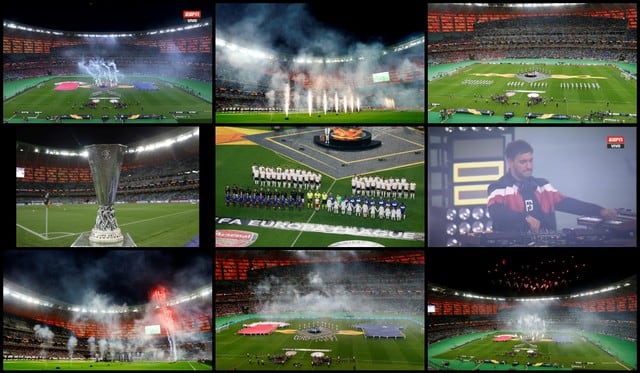 Final Europa League: Las mejores postales de la ceremonia de clausura previa al Chelsea vs Arsenal