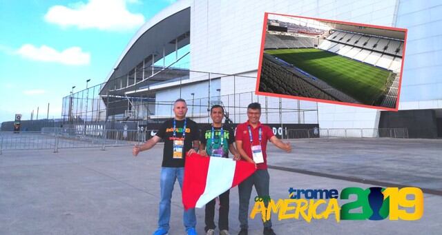 Trome llegó hasta el Arena Corinthians donde este sábado Perú pelea su clasificación en la Copa América