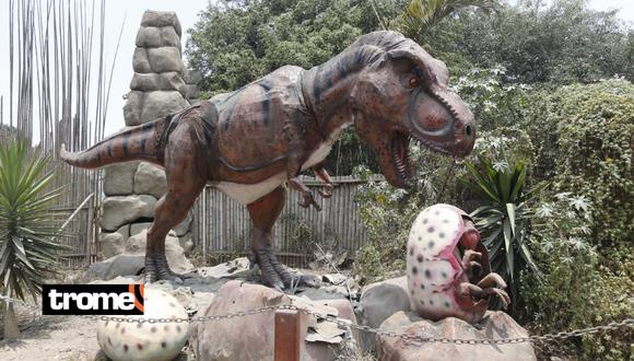 Visitantes podrán recorrer la 'Zona Dino', donde hay 22 figuras animatrónicas de dinosaurios. Foto: Violeta Ayasta