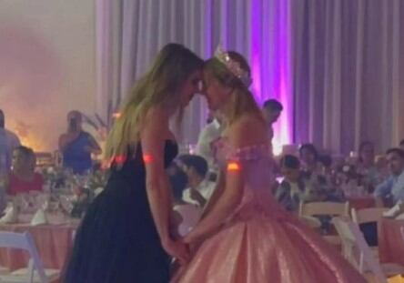 La famosa no dudo en acompañar a su hija en la pista de baile (Foto: Michelle Veith / Instagram)