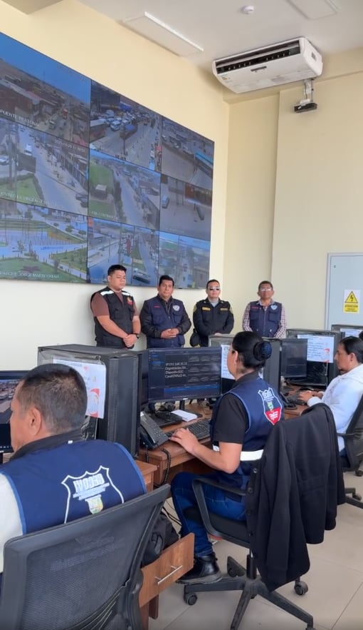 El distrito ha invertido cerca de 20 millones de soles en centros de videovigilancia, equipo de seguridad, vehículos y más tecnología. Foto: Facebook Municipalidad de Lurín.