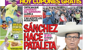 SÁNCHEZ HACE PATALETA Y YA PERDIÓ