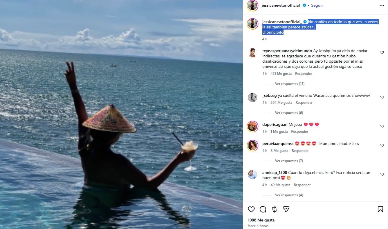 Comentarios de Jessica Newton.