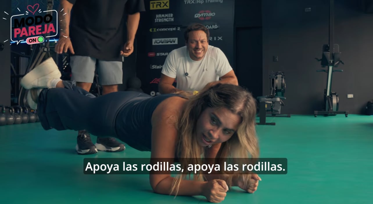 Ethel Pozo acompañó a Julián Alexander al gimnasio para verificar si habían chicas.