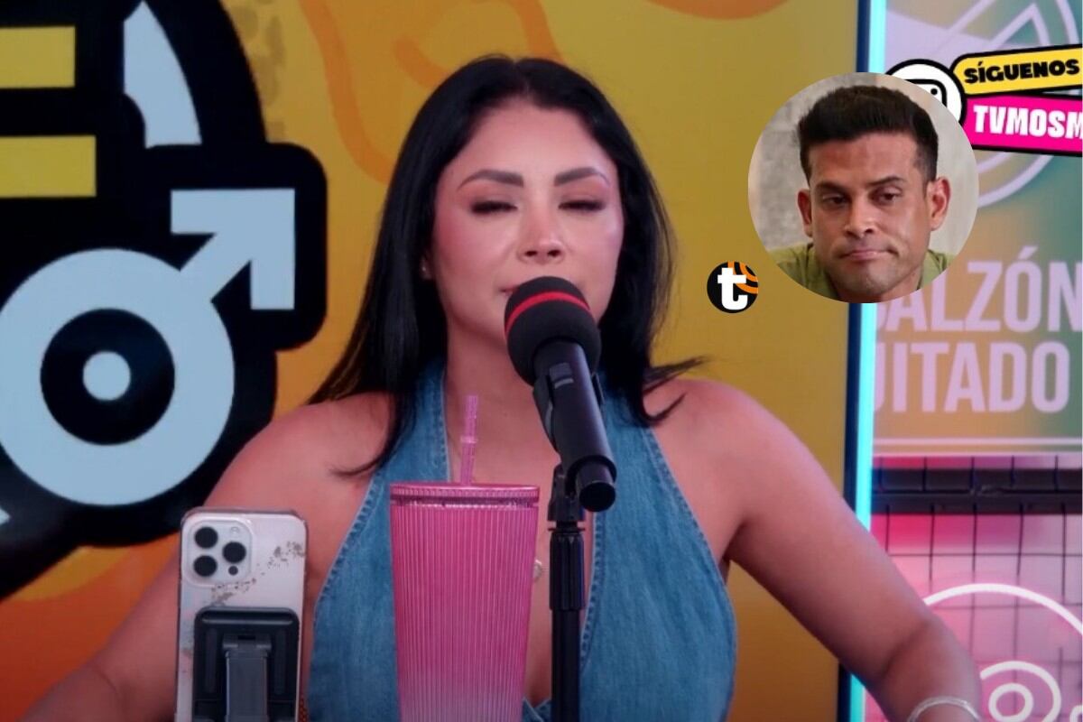 Pamela Franco consideró que Christian Domínguez debe comportarse como 'hombrecito'. (YouTube Doble Sentido)