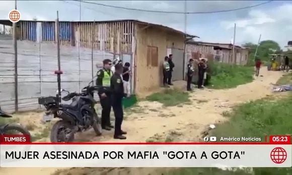 Mujer es asesinada por mafia del gota a gota en Tumbes. Foto: América Noticias