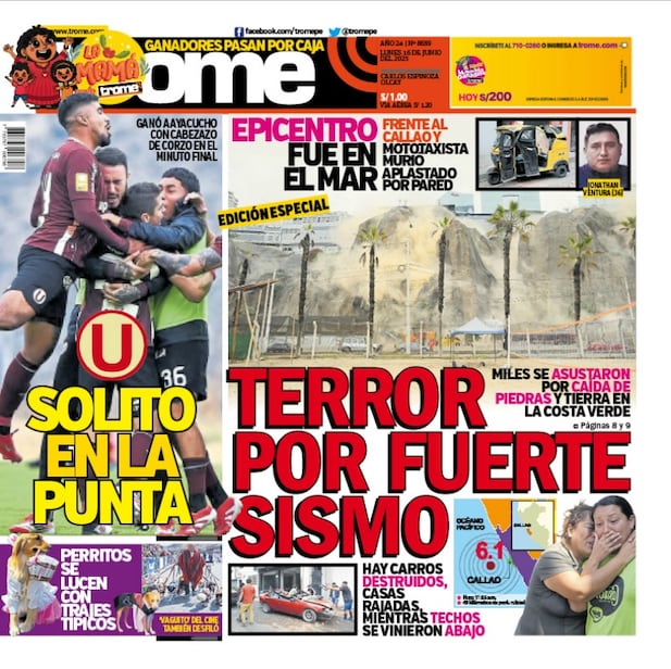 Portada Trome
