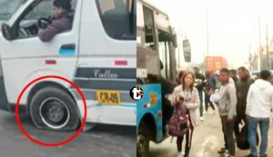 Paro de transportes en el Callao: Atacan y pinchan llantas de unidades que no acataron la medida | VIDEO