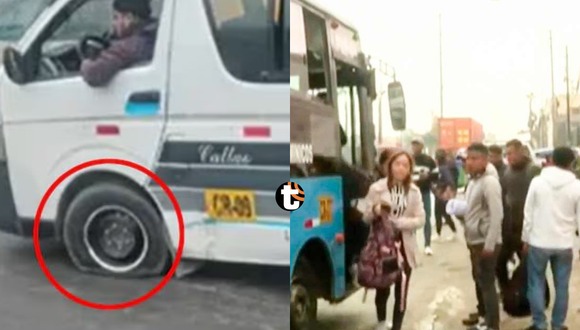 Trome | Pinchan llantas de autos colectivos que no acatan paro en el Callao. Video: Canal N