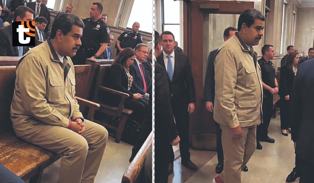 Nicolás Maduro en la corte de Nueva York.