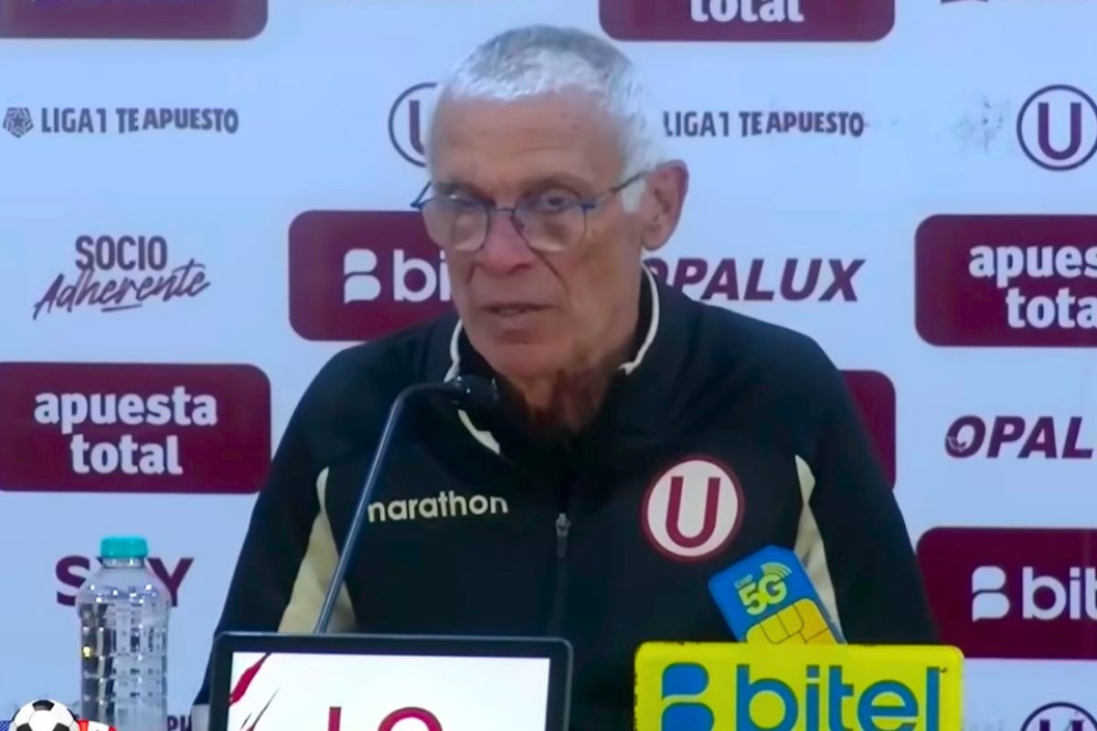 Héctor Cúper quedó conforme con el rendimiento de Universitario de Deportes. (Captura Tv)