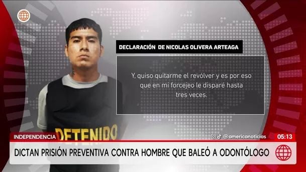 Nicolás Olivera había salido recientemente de prisión y confesó el ataque.