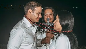 Mark Vito y su novia Leslie Echevarría se casaron en boda ancestral: “Quieren hijos”, dice el maestro Supay