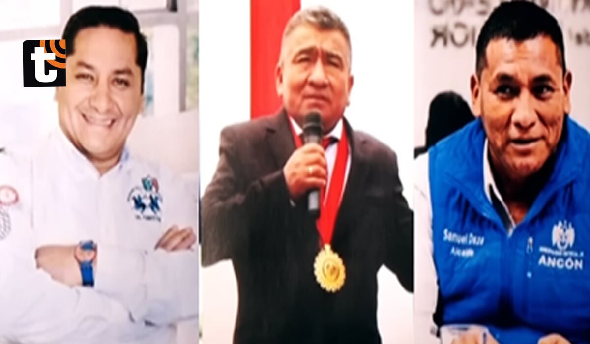 Ulises Villegas (Comas), Pablo Mendoza (Carabayllo) y Samuel Daza (Ancón).