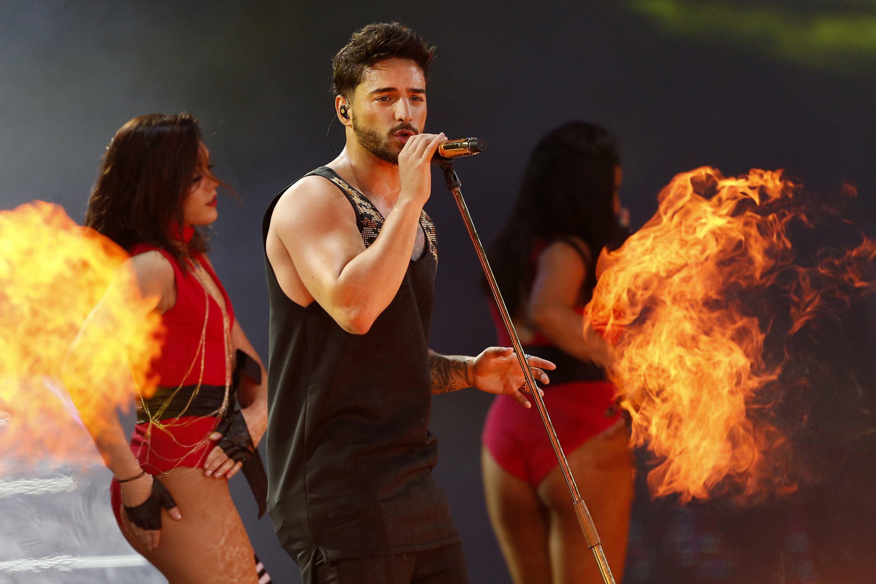 Maluma en Viña del Mar (Foto: AFP)