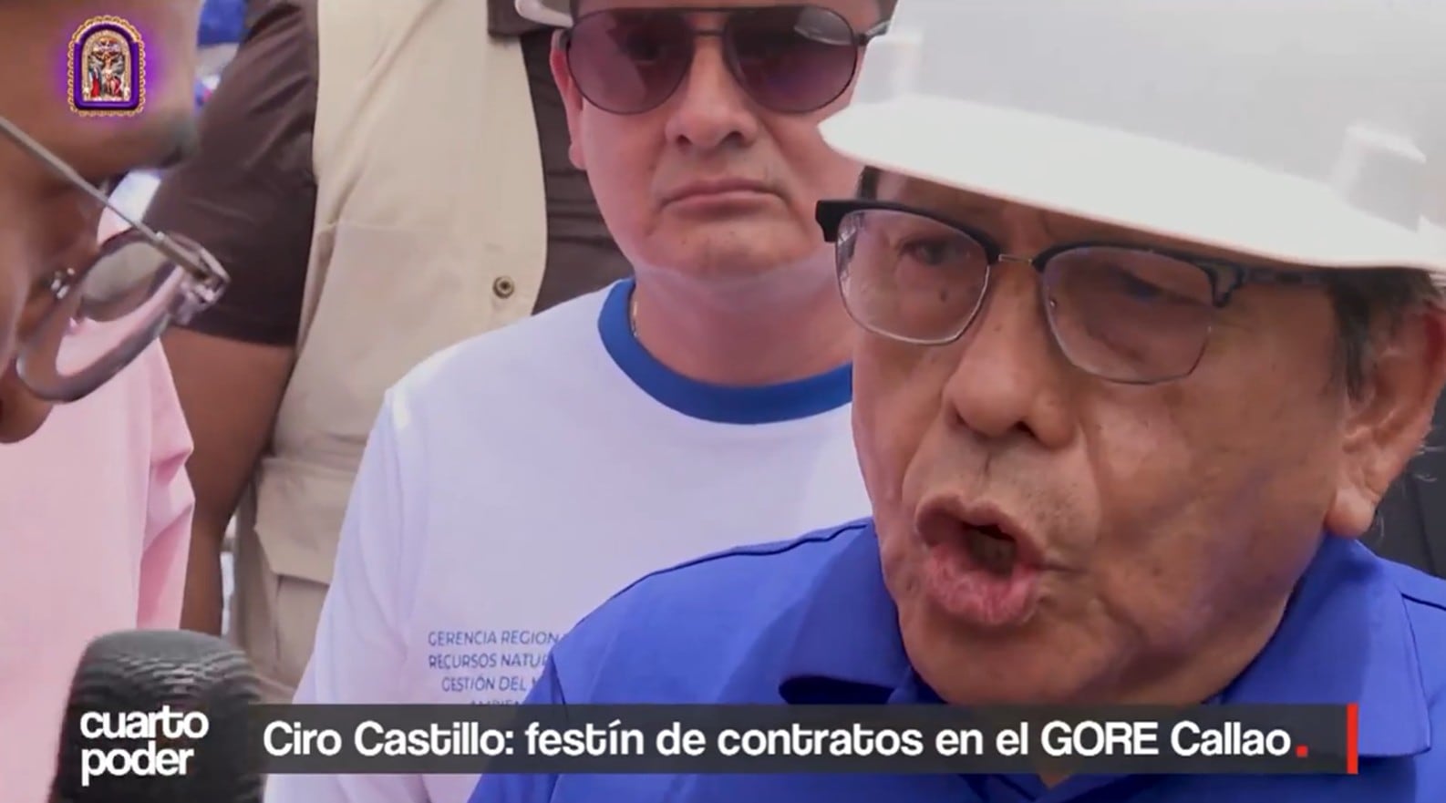 Cuarto Poder consultó al gobernador Ciro Castillo sobre los presuntos vínculos entre aportantes y trabajadores, donde indicó desconocer estos casos. Foto: Cuarto Poder