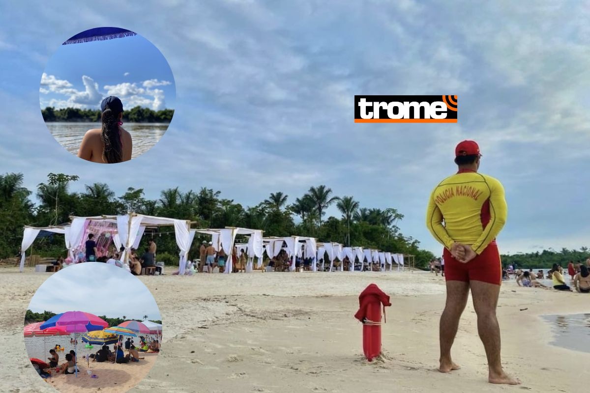 La gente de Iquitos llegan todos los días a disfrutar de la playa con la familia y los amigos. Foto: Katty Gines.