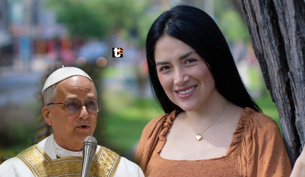 Katy Jara responde a usuario que la confrontó por mensaje justo tras el nombramiento del papa León XIV.