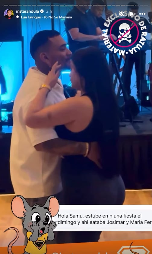 Josimar se luce junto a su pareja, luego de los audios que difundió la 'prima'. (Foto: Instarándula)