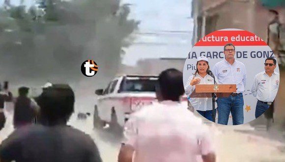 Rechazo a Dina Boluarte: Lanzan piedras y palos a comitiva de Dina Boluarte en Sullana. Video: Canal N