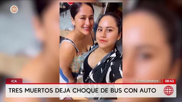 Mueren hermanas y un joven en violento choque en Ica. Foto: América Noticias