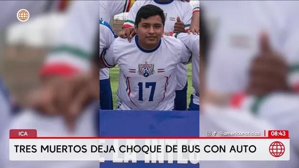 Joven taxista también falleció en violento accidente. Foto: América noticias