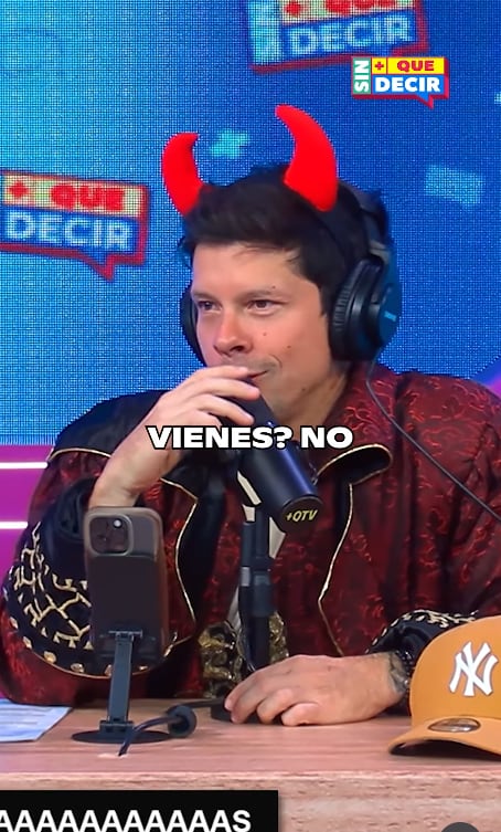 Mario Hart descarta asistir al set el día en que inviten a Leslie Shaw a 'Sin + que decir'.