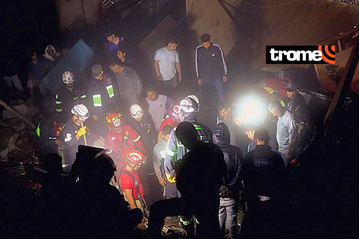 Buscan a Niño de cuatro años sepultado dentro de su casa tras derrumbe de muro ocasionado por intensa llovizna en madrugada.
Fotos: César Grados/@photo.gec