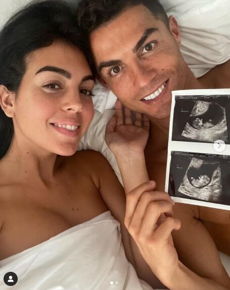 Cristiano Ronaldo y Georgina Rodríguez anunciaron que están esperando gemelos (Foto: Georgina Rodríguez/ Instagram)
