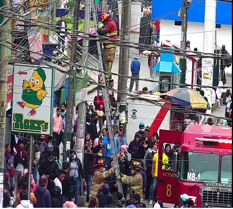 Momento del rescate / Facebook: Bomberos