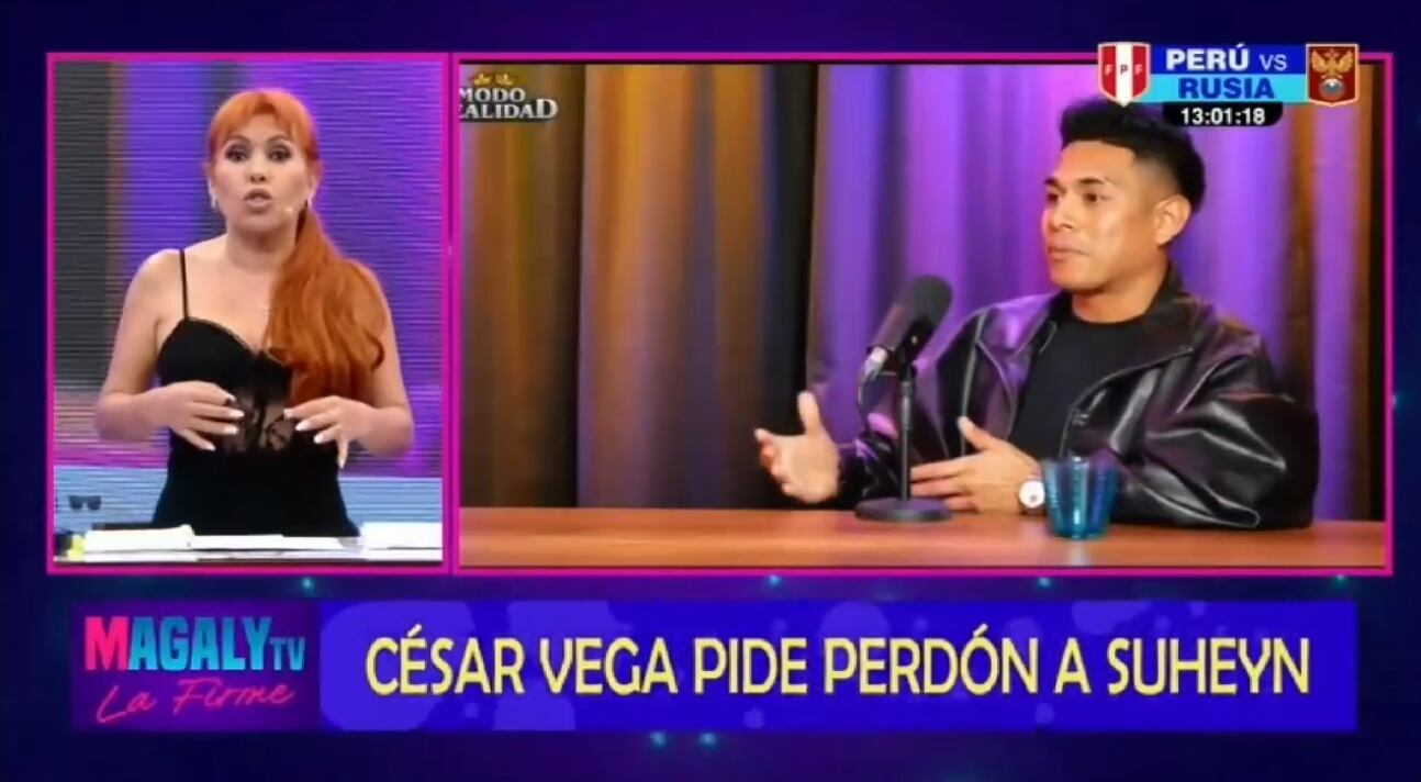 César Vega se disculpa una vez más con Suheyn Cipriani.