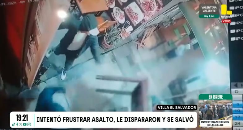 Cocinero enfrentó a dos delincuentes dentro de restaurante en Villa El Salvador.