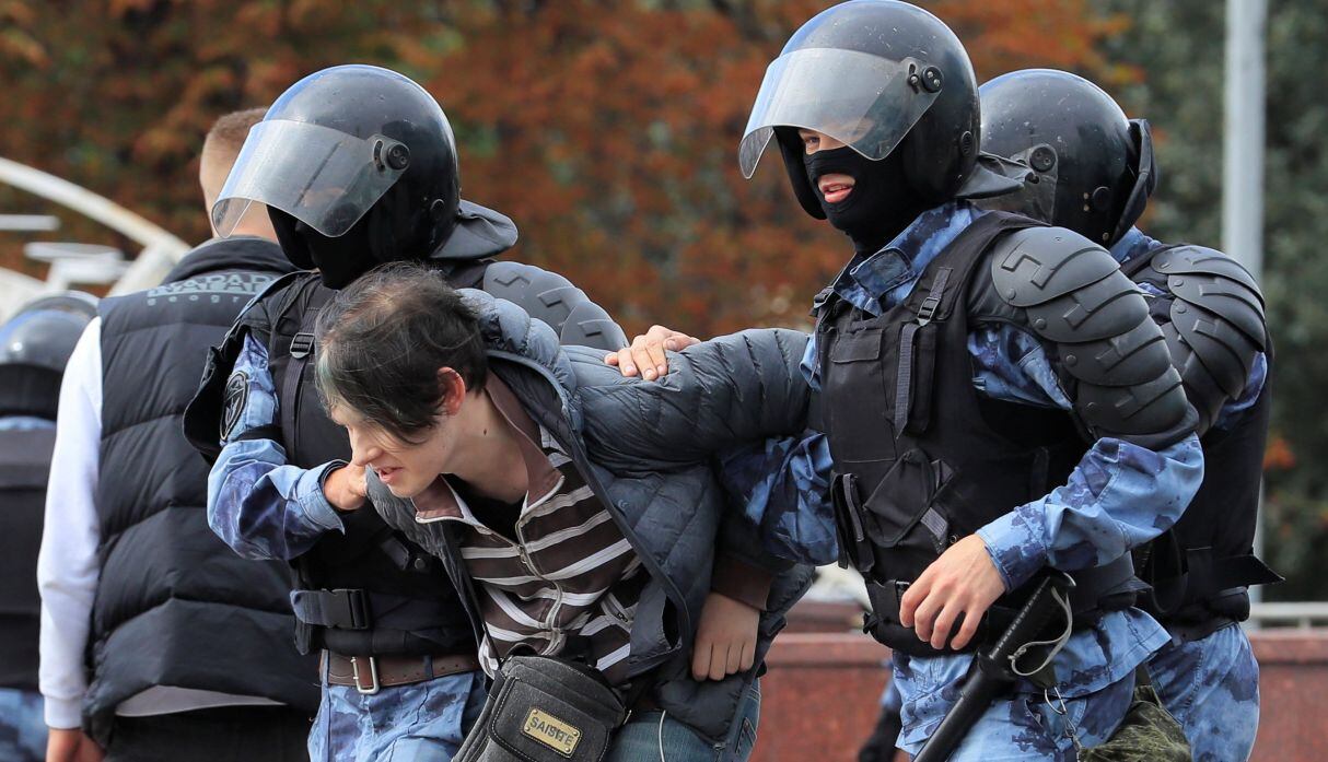 Las manifestaciones en favor a Navalny fue reprimida violentamente por la policía rusa. (Foto: Reuters)
