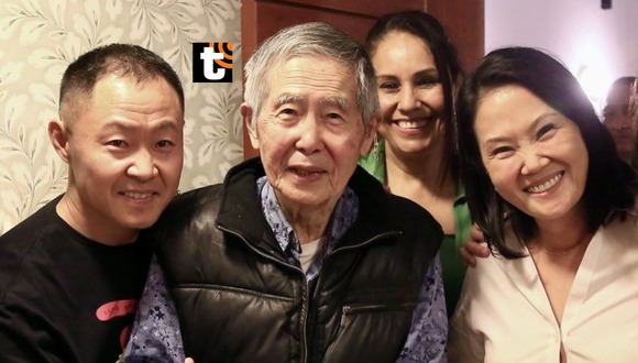 Alberto Fujimori ya se encuentra en casa con su familia. Foto: Keiko Fujimori.