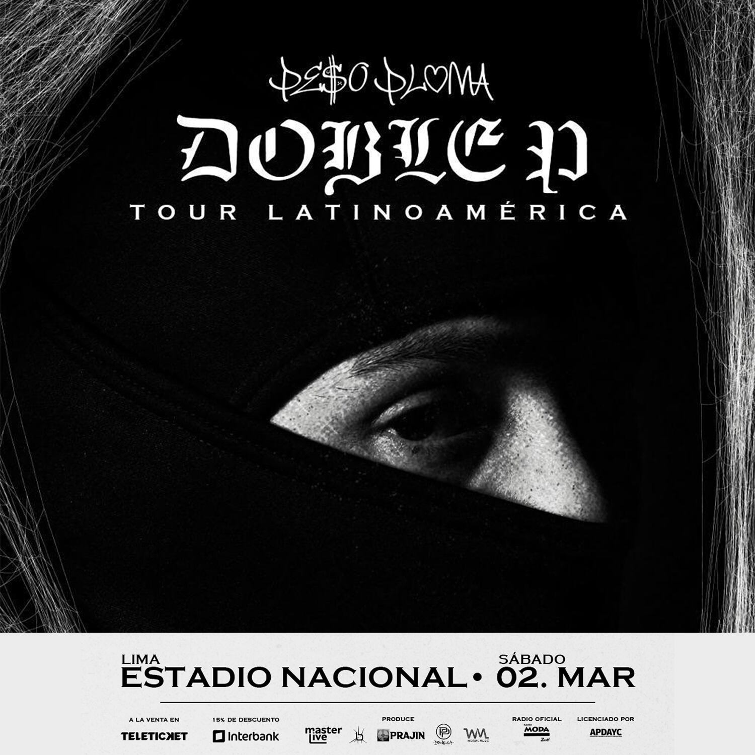 Peso Pluma canceló concierto en Lima.