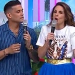 Rebeca Escribens se disculpa en vivo con Christian Domínguez tras llamarlo ‘adefesio’: “No sé qué pasó”