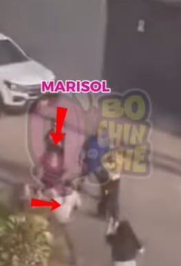 Marisol protagoniza tremenda pelea callejera. Foto: Q' Bochinche