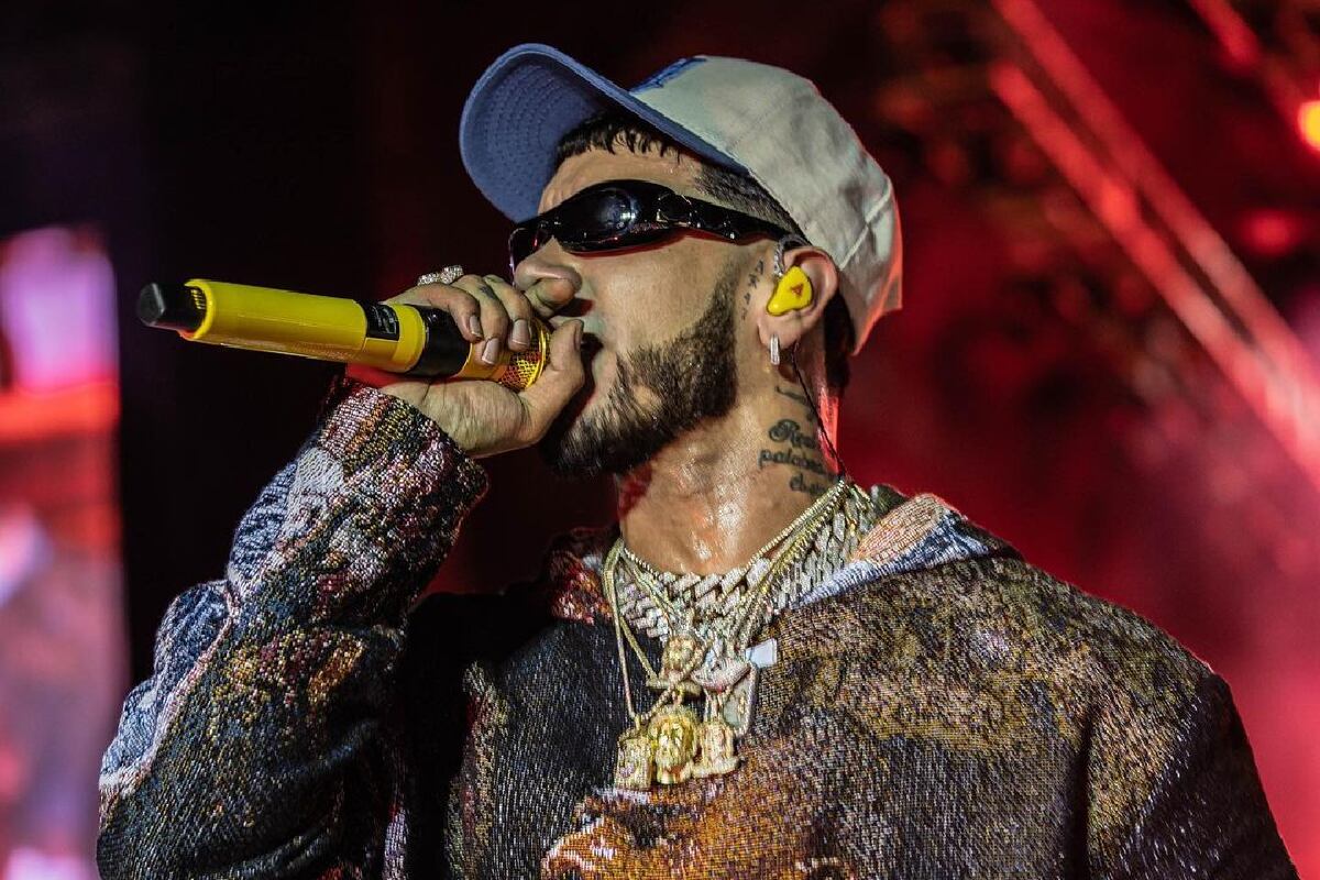 Anuel AA durante una presentación que realizó en Venezuela (Foto: Anuel AA / Instagram)
