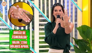 Valeria Piazza presenta joya idéntica al anillo de Dorita Orbegozo