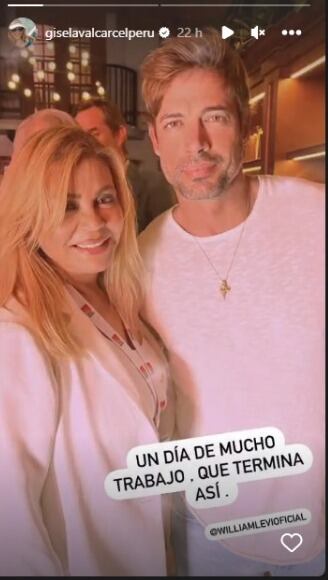 Gisela Varcarcel y William Levy| Captura: Instagram