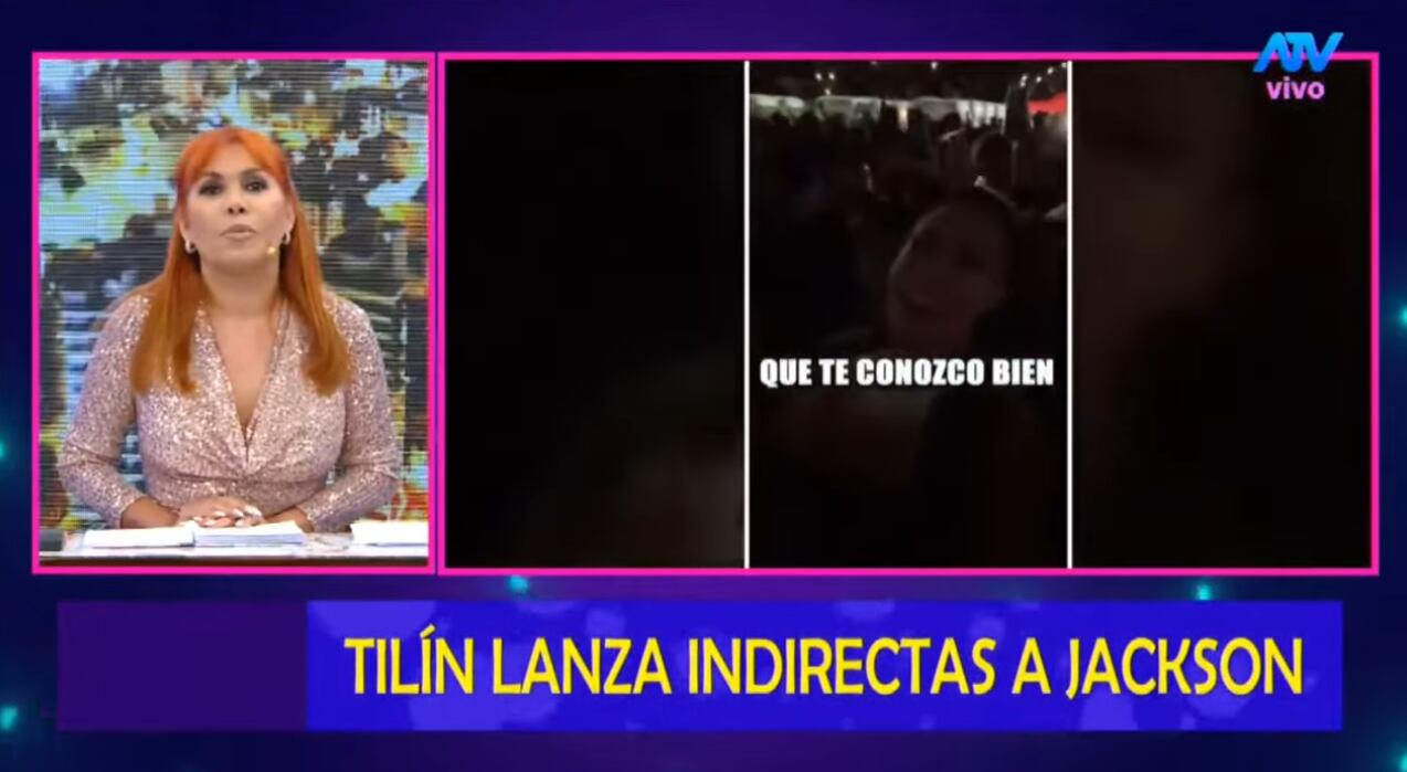 Magaly Medina se ríe de Tilsa Lozano al verla cantar con sentimiento en concierto.