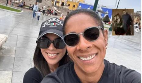 Leyla Chihuán captada con su saliente en concierto de Aventura: Agarraditas de la mano