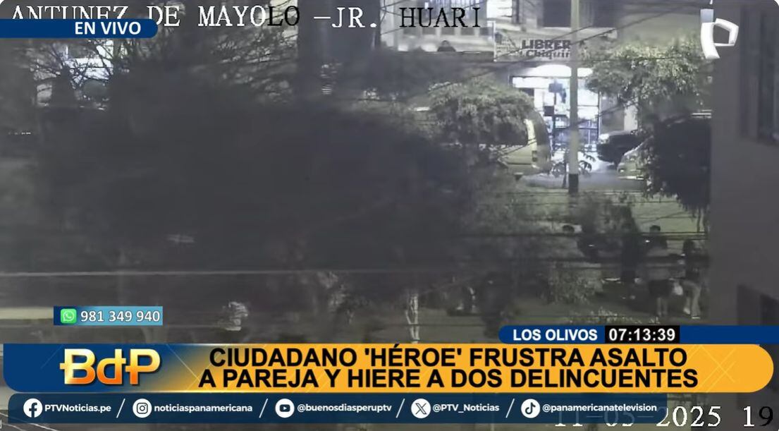 Tiroteo se desató en concurrido parque. Foto: Buenos días Perú