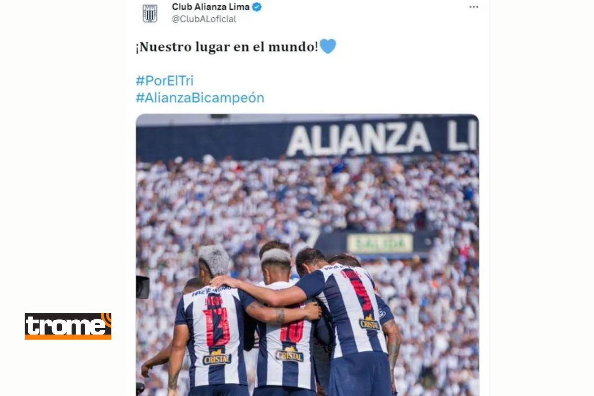 Alianza Lima envió esperanzador mensaje a sus hinchas (@clubaloficial)