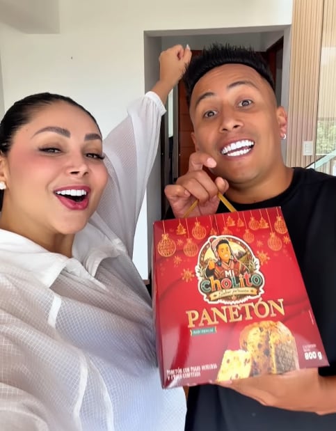 Pamela Franco y Christian Cueva lanzan su panetón por Navidad.