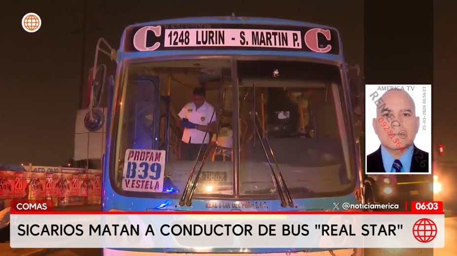 Sicarios acabaron con la vida de chofer en Comas.