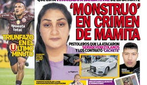 ‘MONSTRUO’ EN CRIMEN DE MAMITA