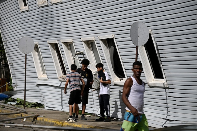 Imágenes del terremoto en Venezuela. Foto: Federico PARRA / AFP